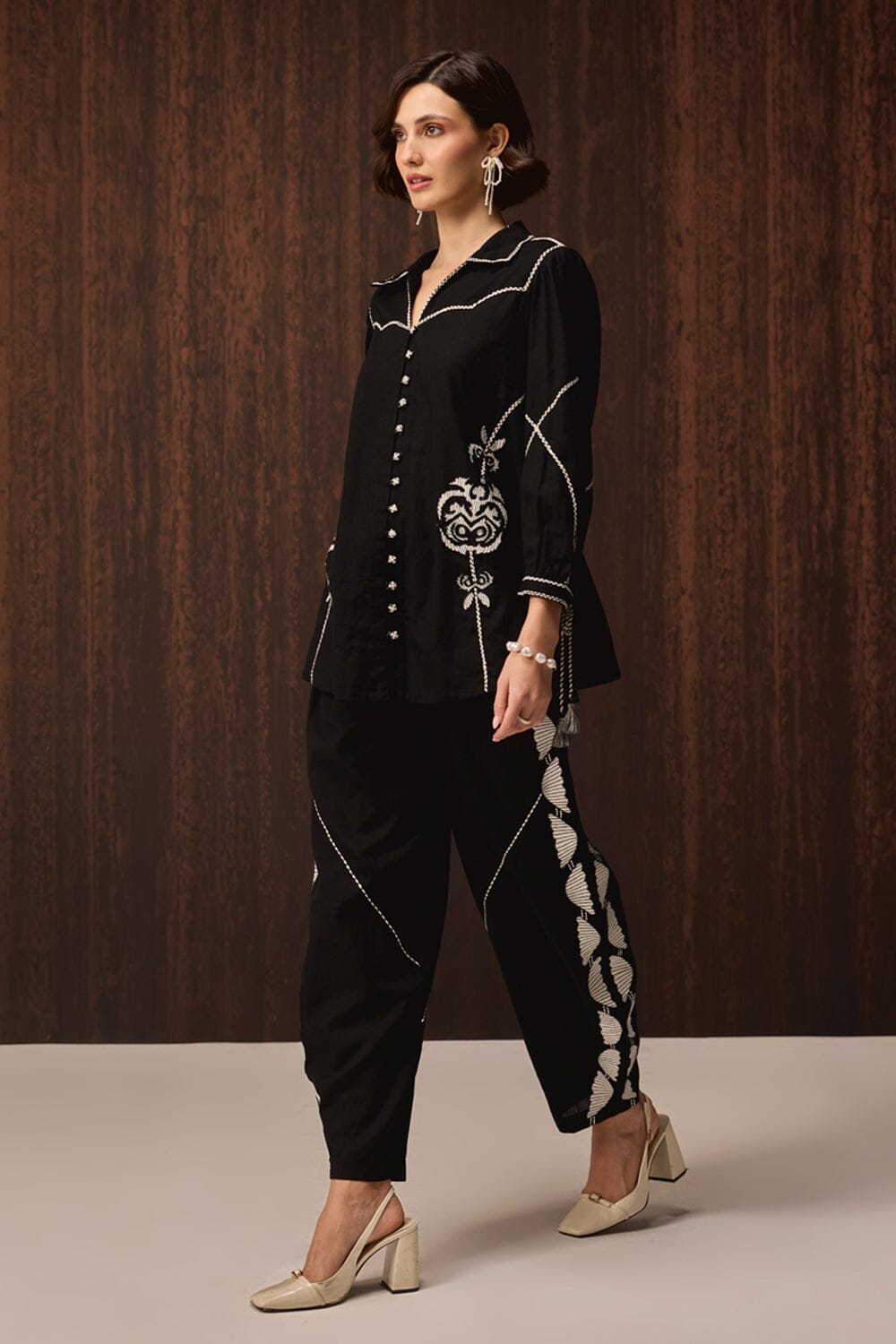 Eara Embroidered Shirt With Pants — photo 3
