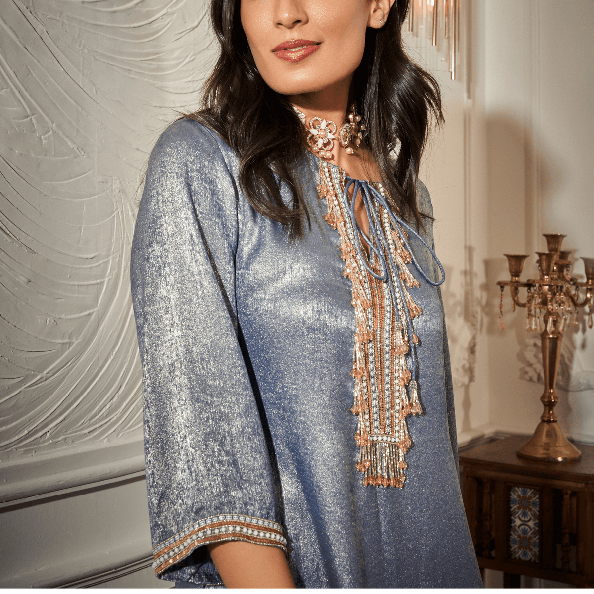 Festive Kurta, Straight Pants — view 5