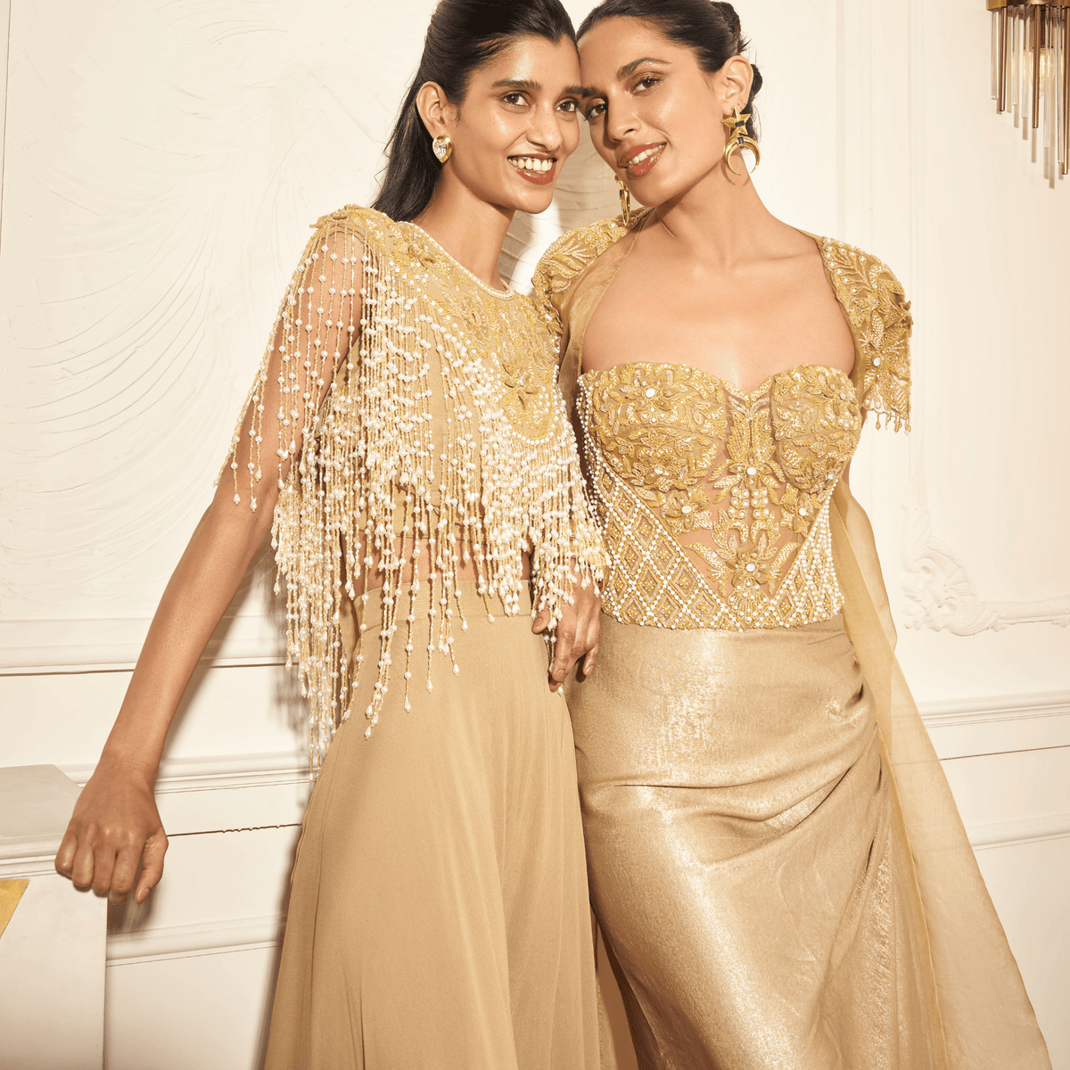 Flare Palazzos, Heavy tasseled high- low Top — view 4