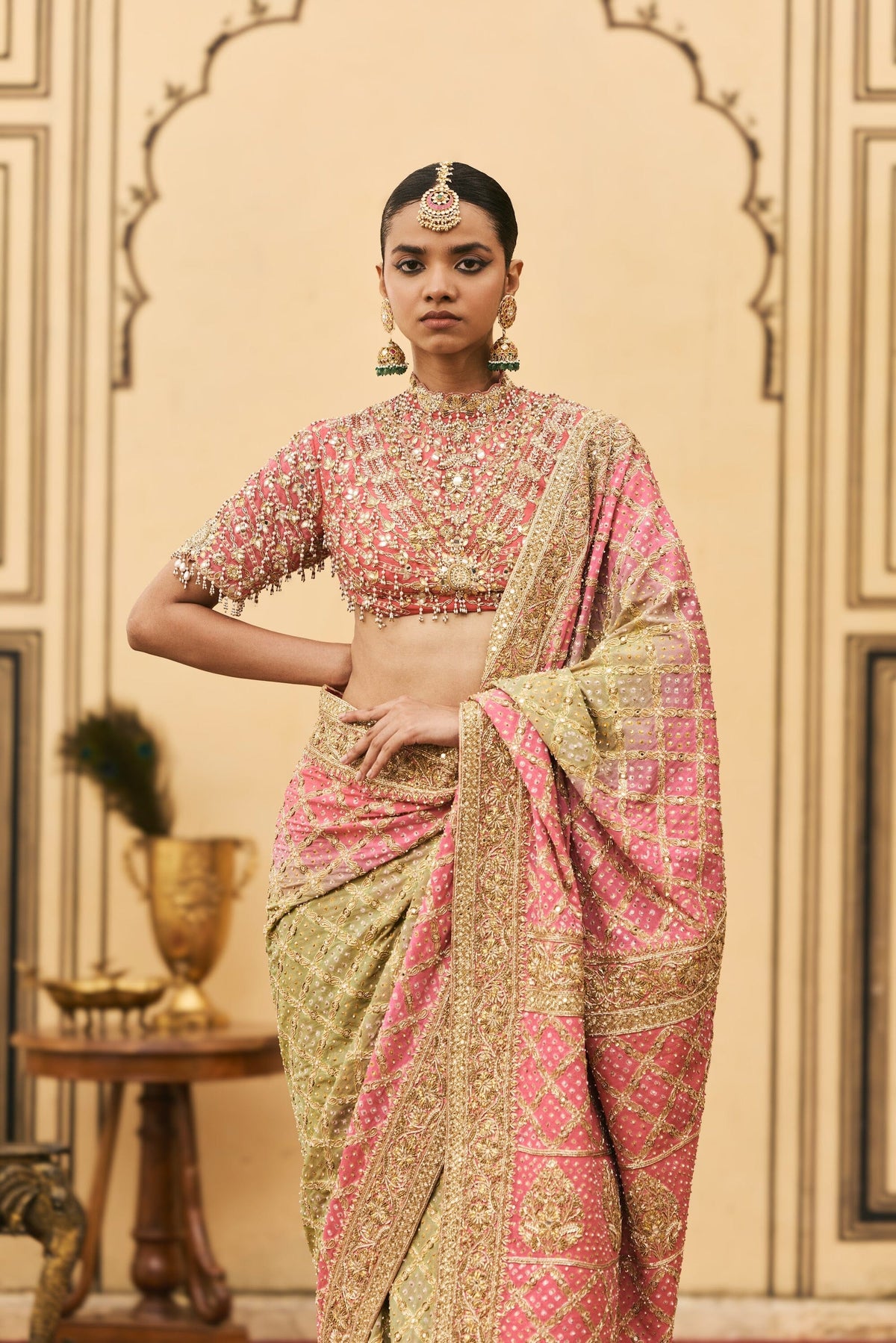 Gulnaar Ombré Saree Set by ITRH