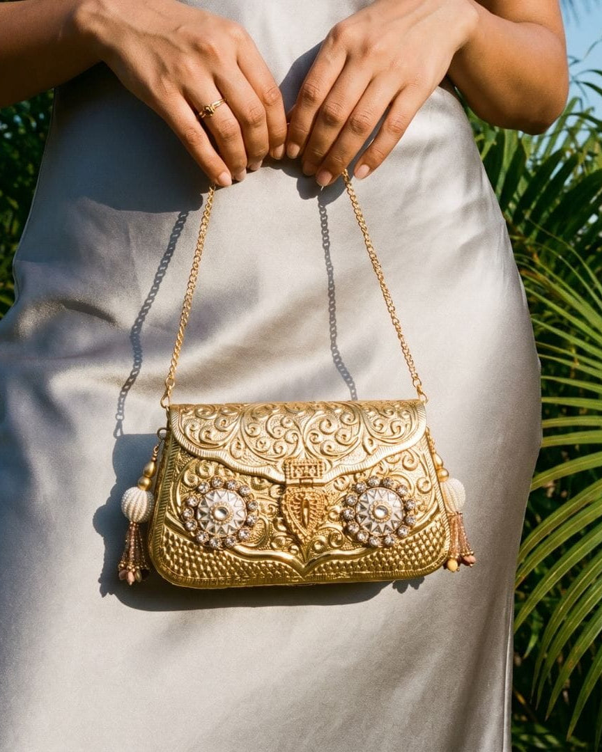 JASMINE Bag Gold by Clutch It