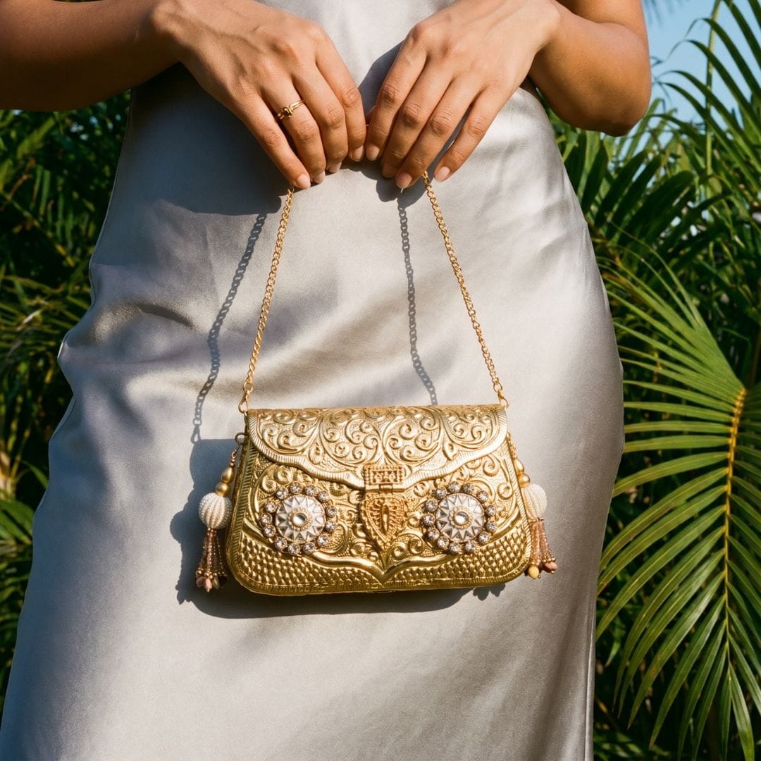 JASMINE Bag Gold by Clutch It