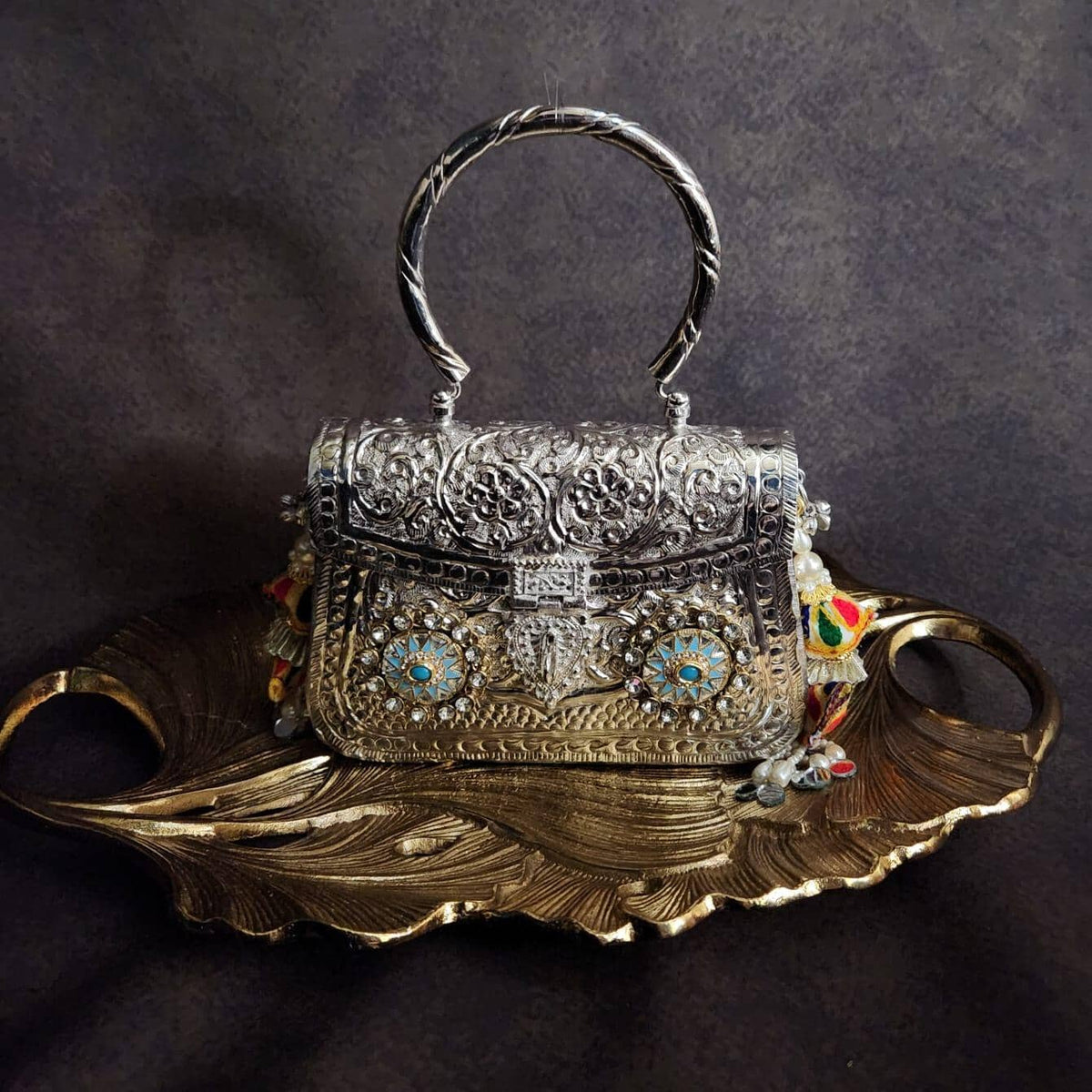 JASMINE Bag Silver by Clutch It