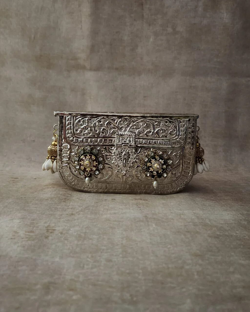 Marigold Bag Silver by Clutch It