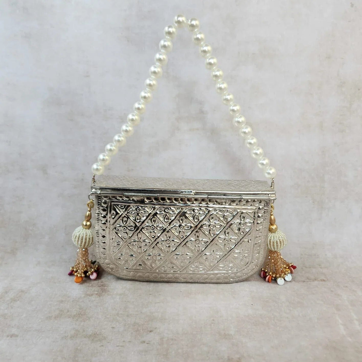 Marigold Bag Silver by Clutch It