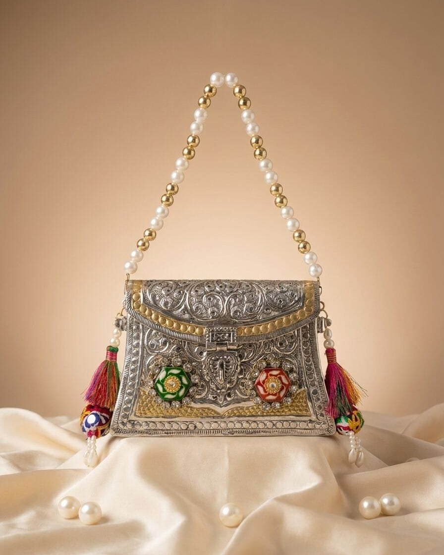 Regal Heirloom Metal Clutch by Clutch It