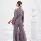 Anagha- Embroidered dressy blazer set — view 2