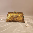 Antique Gold Royale Metal Clutch by Clutch It