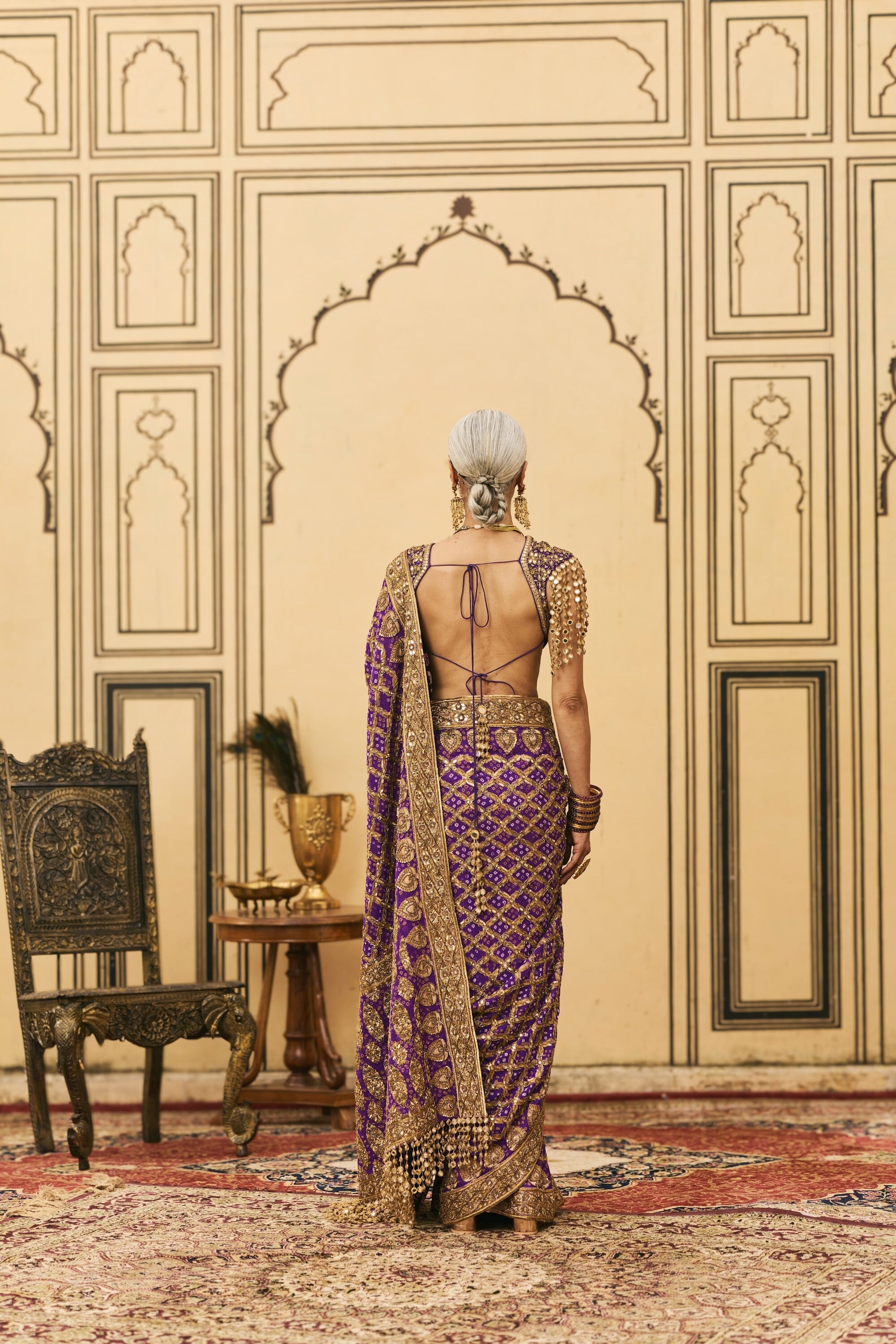 Banafsha Ombré Saree Set by ITRH
