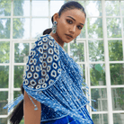 BHAVANI-Tasselled Shoulder Cape Set — view 2