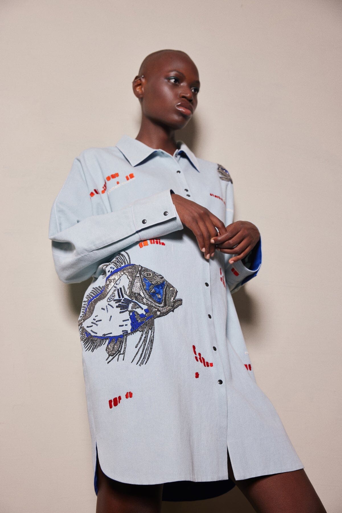 BIG FISH OVERSIZED SHIRT DRESS shopnavaa BIG FISH OVERSIZED SHIRT DRESS shopnavaa