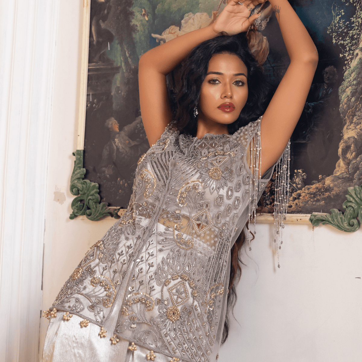 CHANDI- Cutwork Festive Tunic Set — view 7