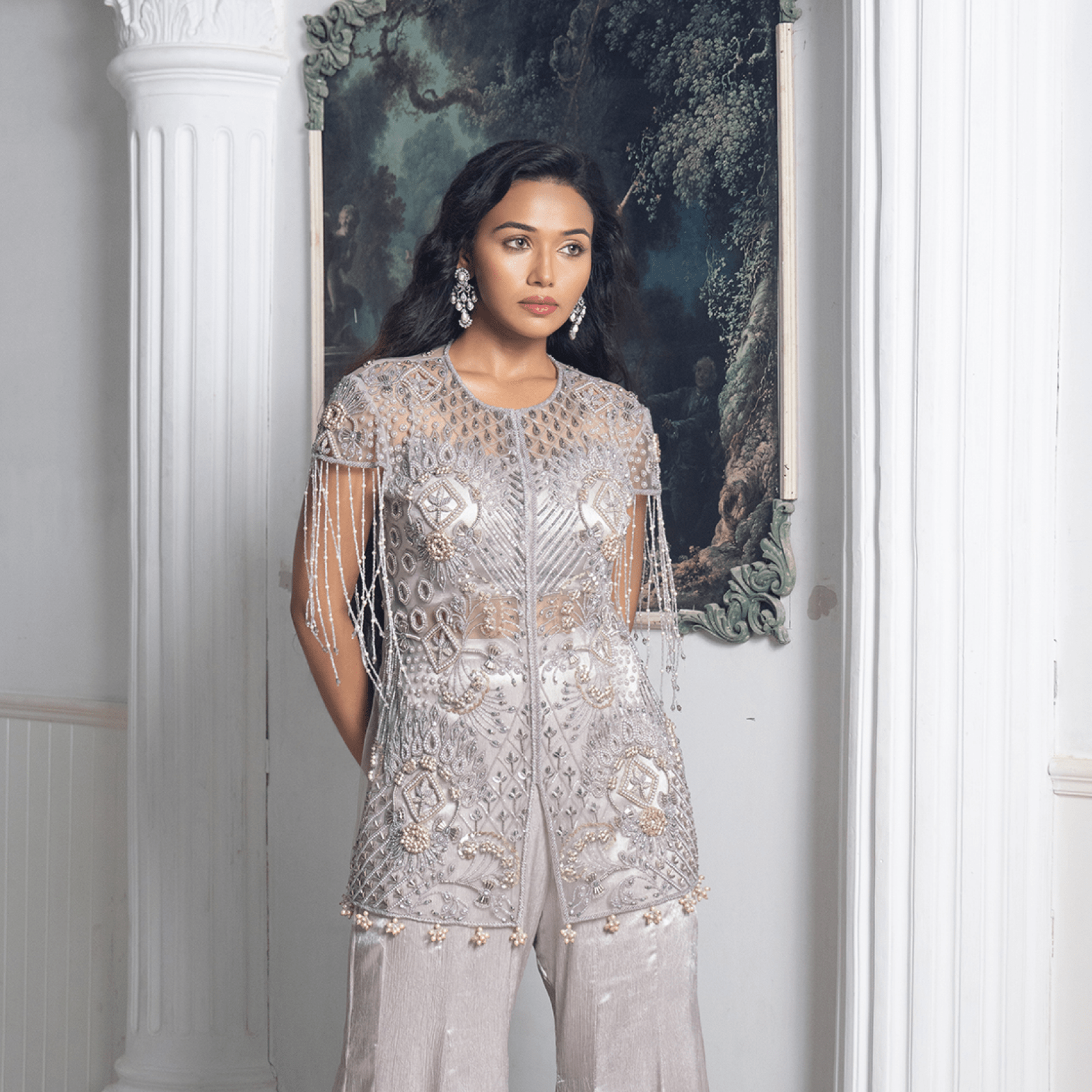 CHANDI- Cutwork Festive Tunic Set — view 6