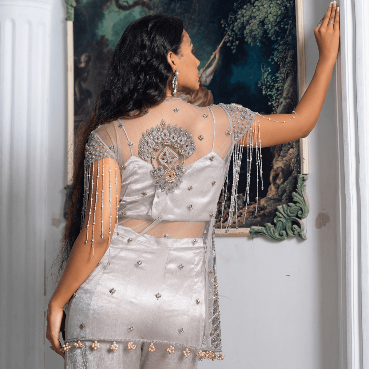 CHANDI- Cutwork Festive Tunic Set — view 8