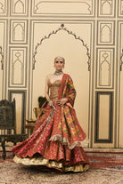 Do-Rang Brocade Gota Lehenga Set by ITRH