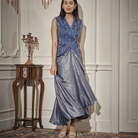 Draped Skirt, Embroidered Waistcoat — view 5