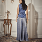 Draped Skirt, Embroidered Waistcoat — view 3