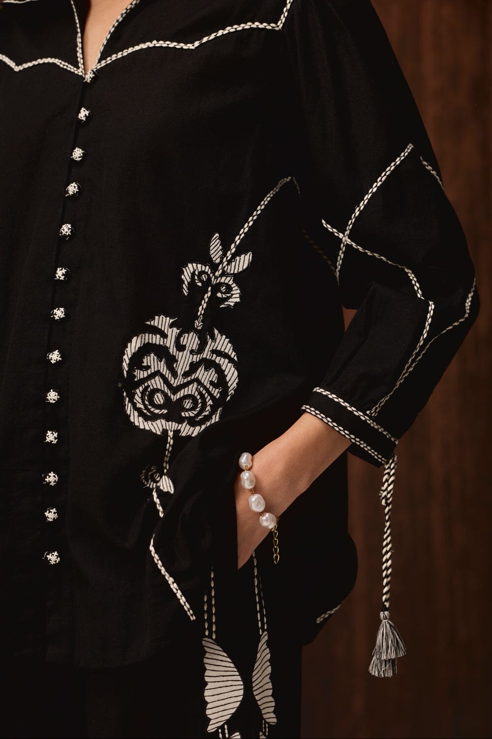Eara Embroidered Shirt With Pants — photo 4