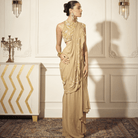 Embroidered Blouse, Draped Saree — view 1