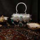 Emerald Heritage Silver Vintage Clutch by Clutch It