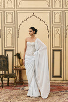Falsai Georgette Corset Saree Set by ITRH