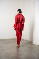 Gigi Coord Set In Maroon by Shriya Singhi
