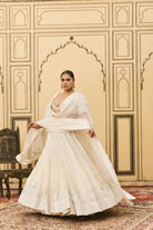 Haathidant Organza Lehenga Set by ITRH