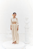 Haimavati- Draped skirt and cape set