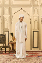 Ivory Chanderi Kurta Set by ITRH
