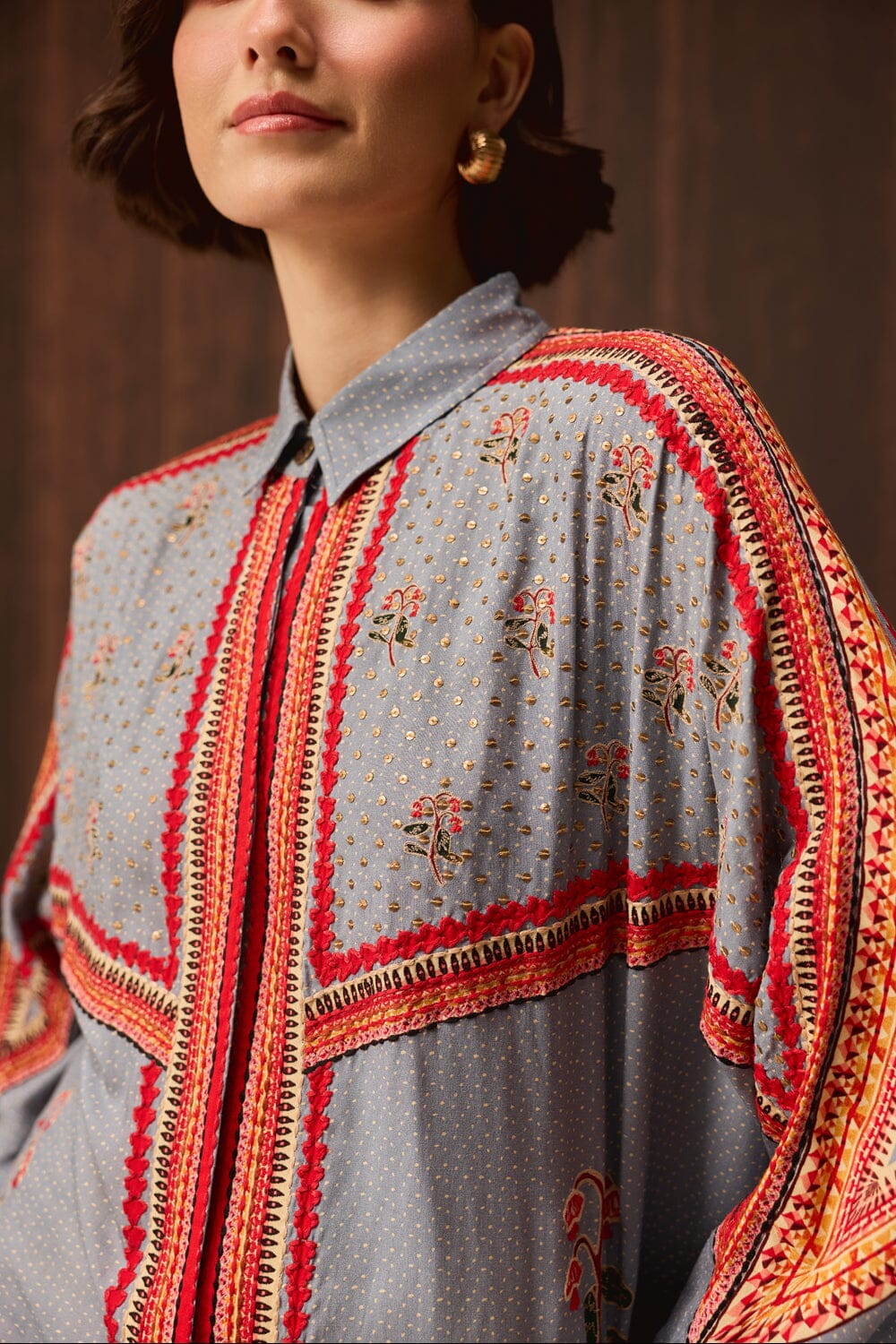 Kori Embroidered Shirt With Pants — photo 3