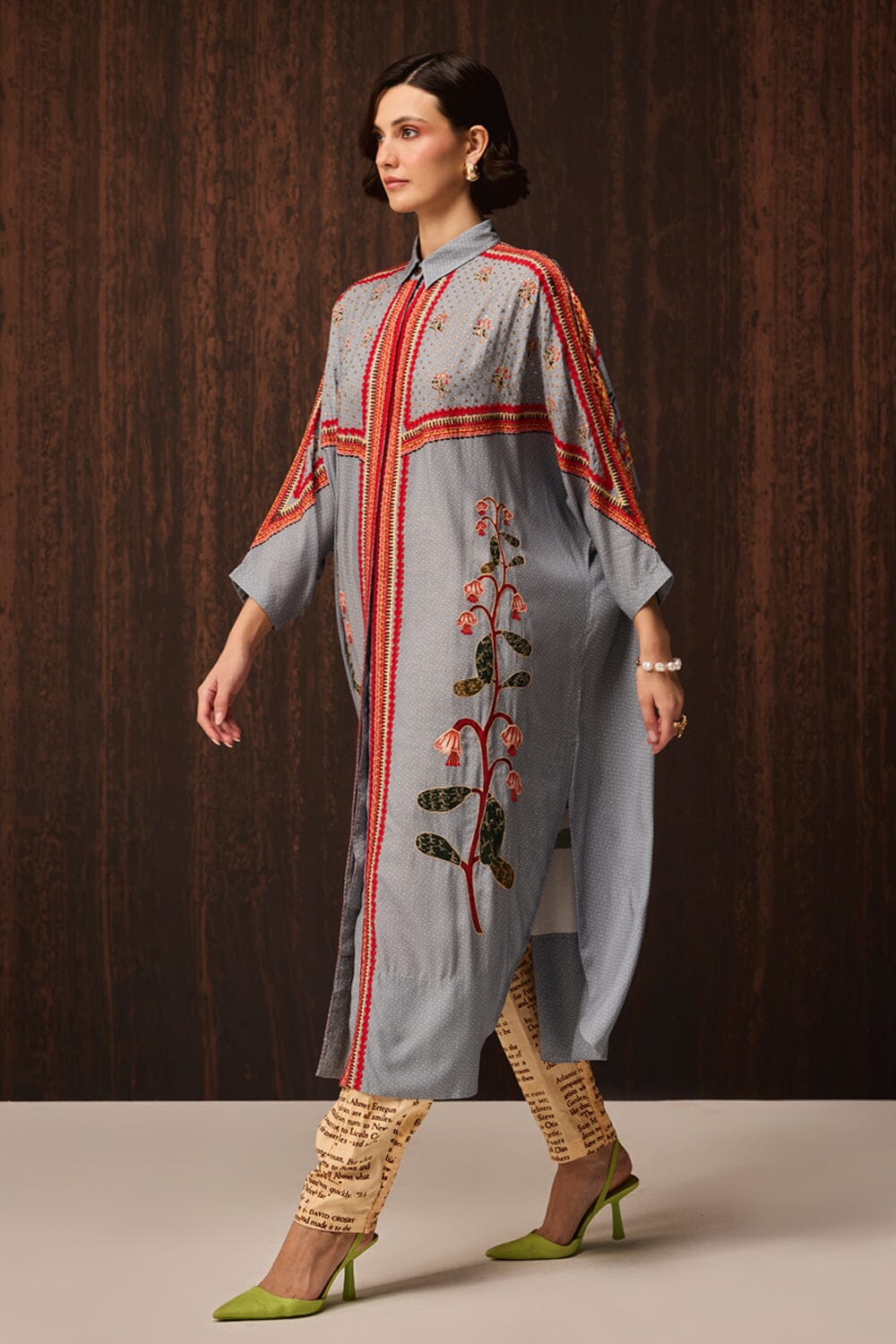 Kori Embroidered Shirt With Pants — photo 2
