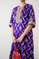 Kris Kurta Set Purple by Shriya Singhi