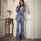 Long Blazer, Bustier, Flare Pants — view 2