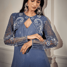 Long Kurta, Bolero/Shrug/Cape, Pants — view 3