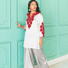 MAHAMAYA-Embellished Farshi Pant Set — view 3