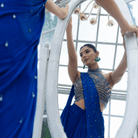 MAHASHAKTI-Embroidered Pre-Draped Saree — view 5