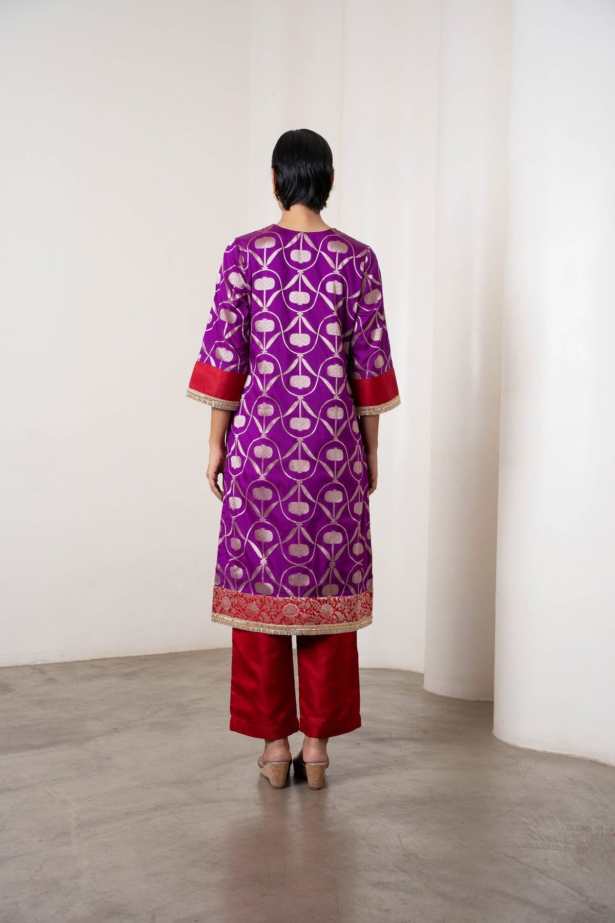 Masoom Kurta Set Purple by Shriya Singhi