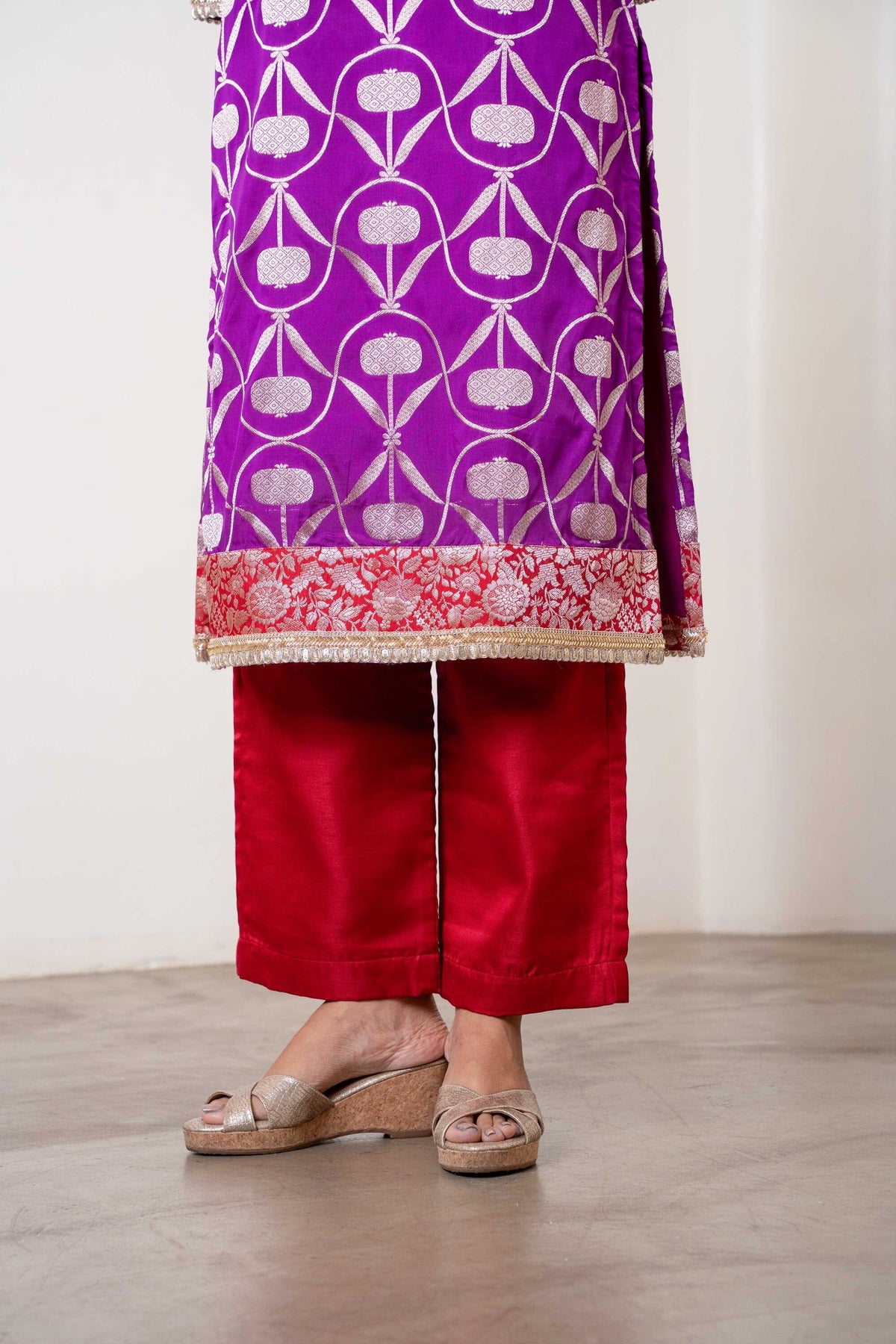Masoom Kurta Set Purple by Shriya Singhi