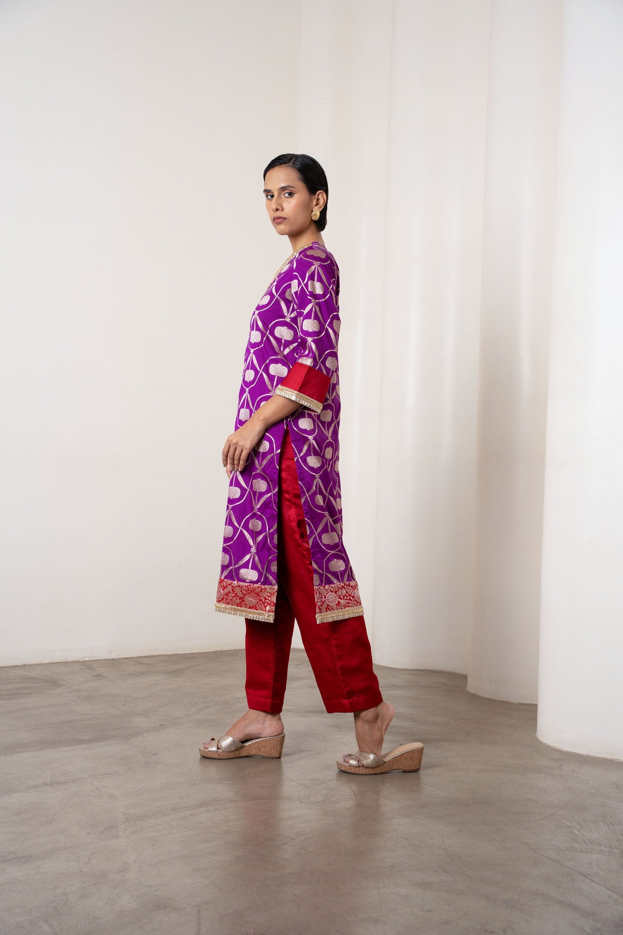Masoom Kurta Set Purple by Shriya Singhi