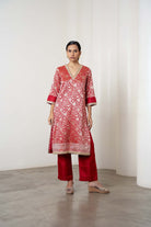 Masoom Kurta Set Red by Shriya Singhi
