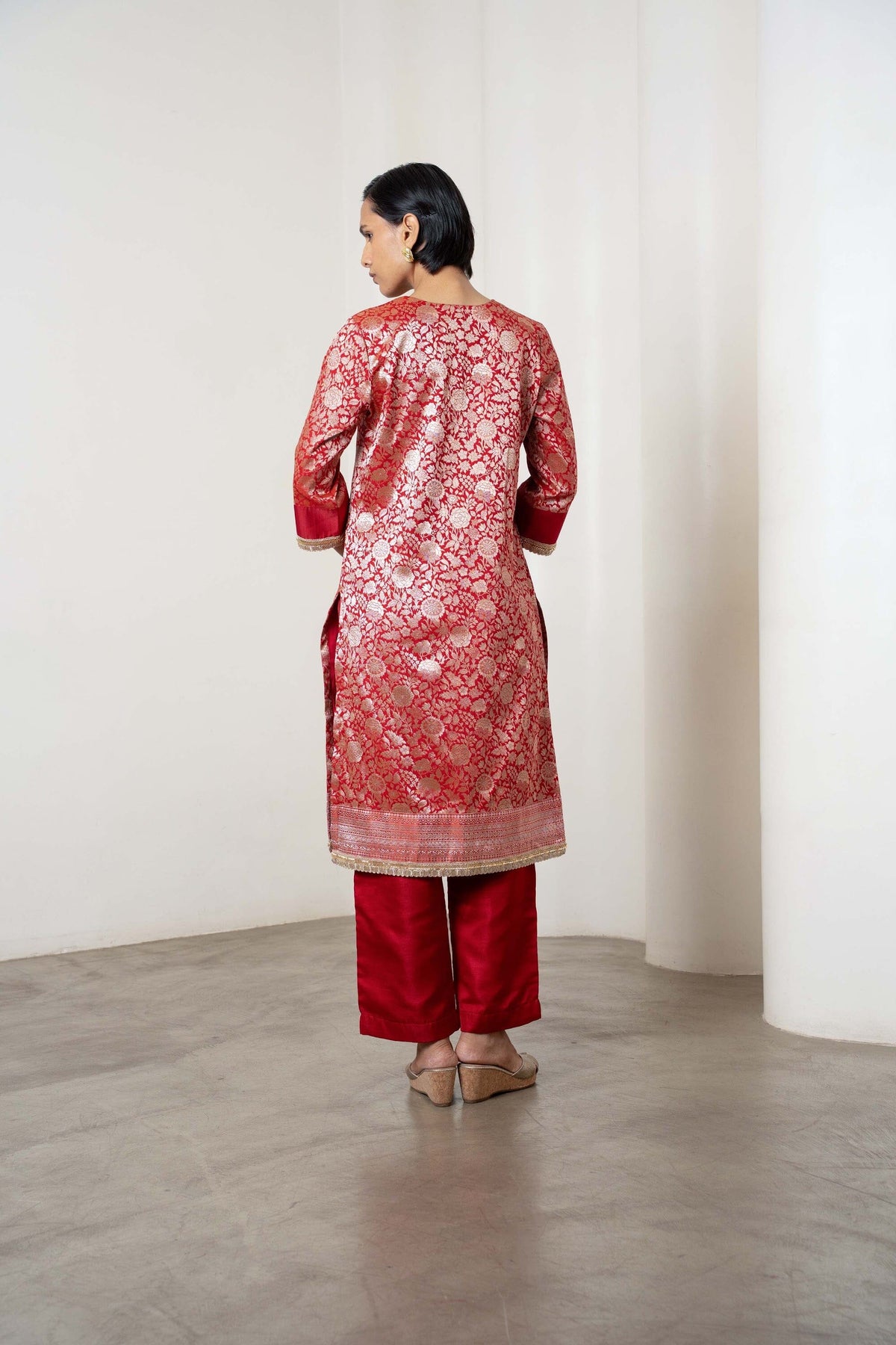Masoom Kurta Set Red by Shriya Singhi