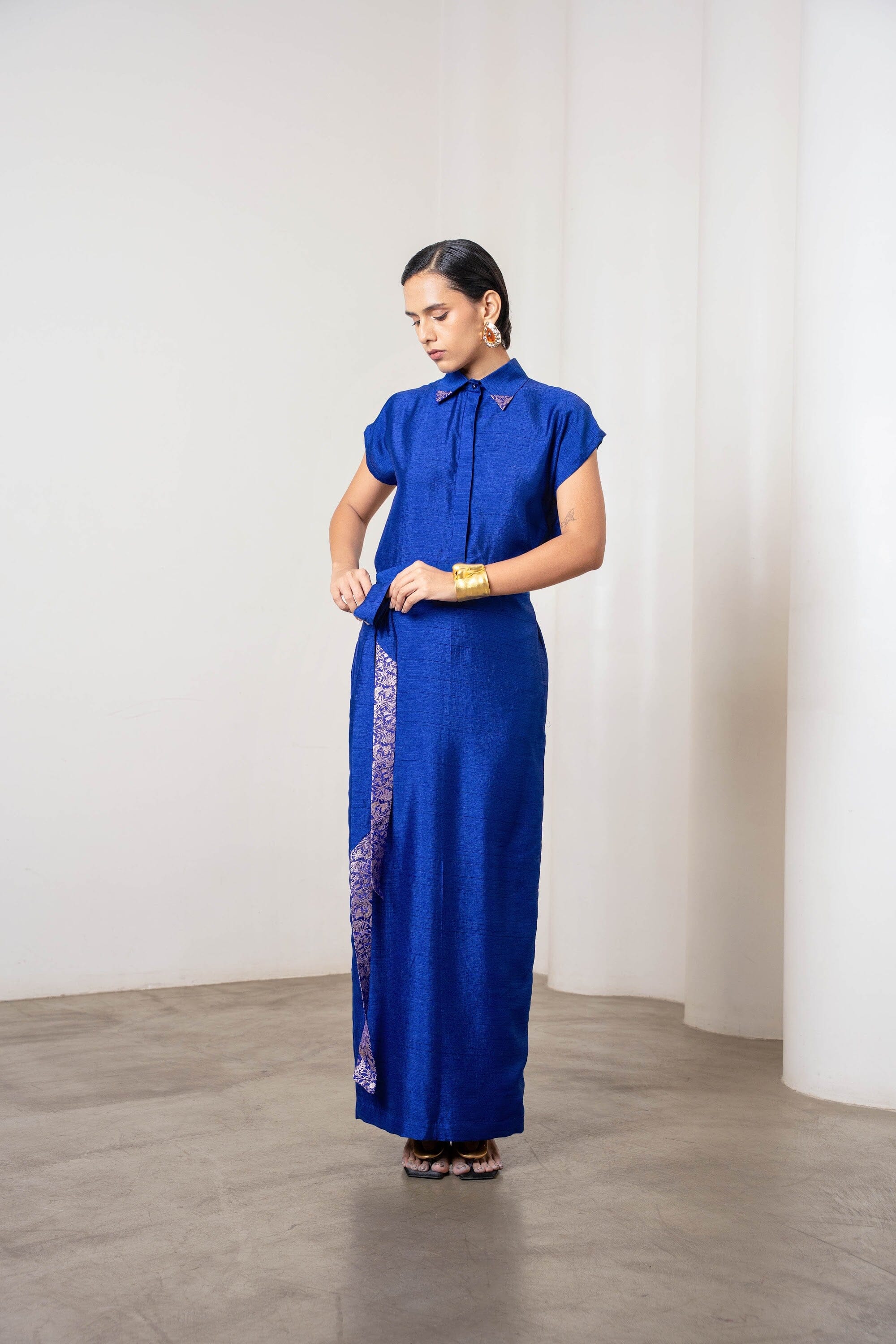 Maya Dress Blue by Shriya Singhi