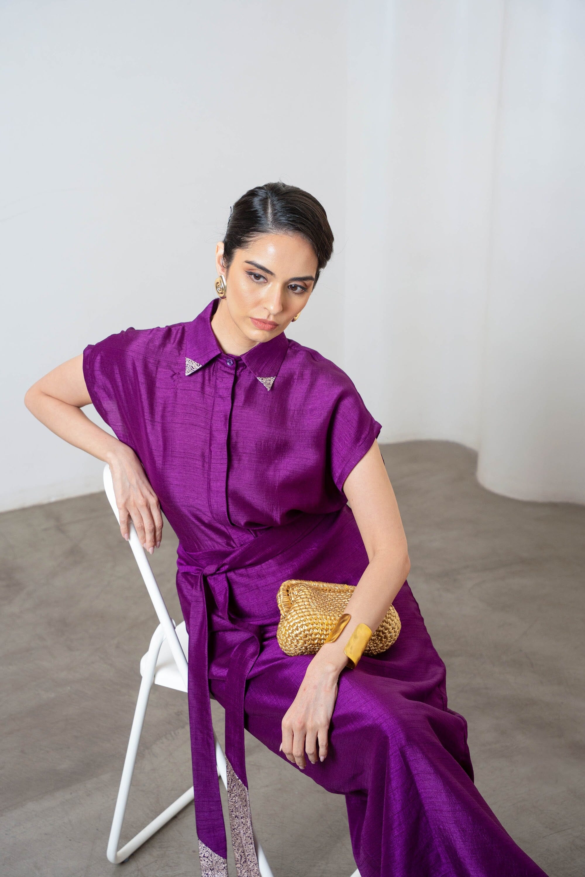 Maya Dress Purple by Shriya Singhi
