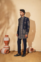 Navy Blue Mirror Indo Set side view
