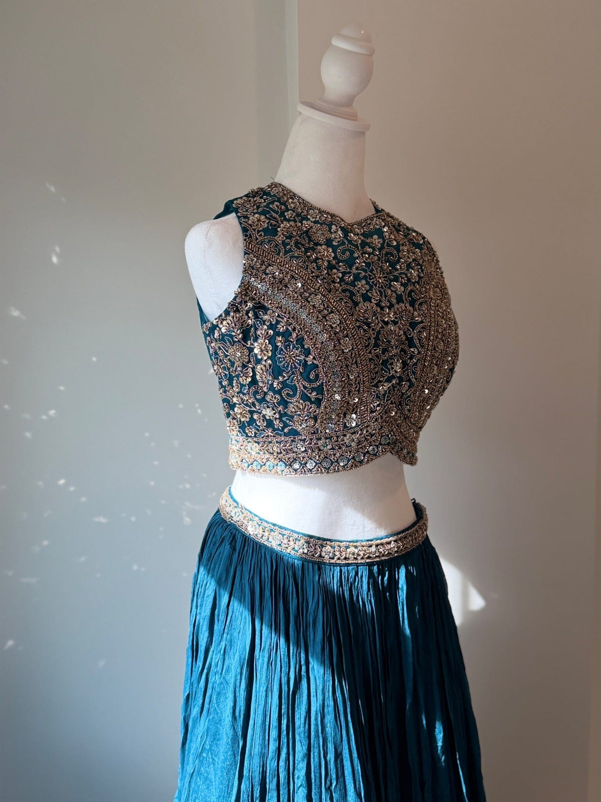Original photo 6654 — teal embroidered lehenga set
