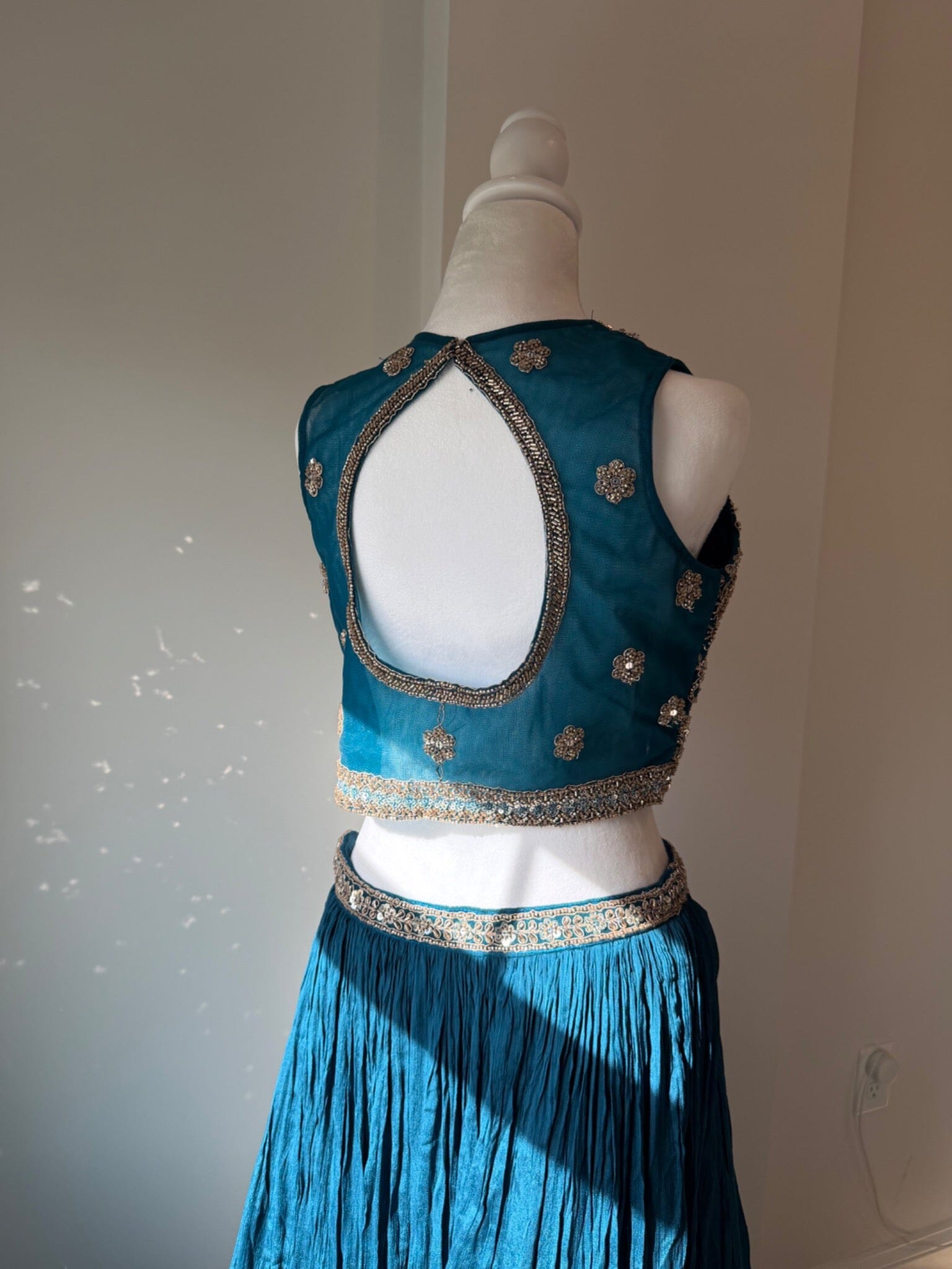 Original photo 6661 — teal embroidered lehenga set