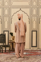 Prawal Chikankari Sherwani Set by ITRH
