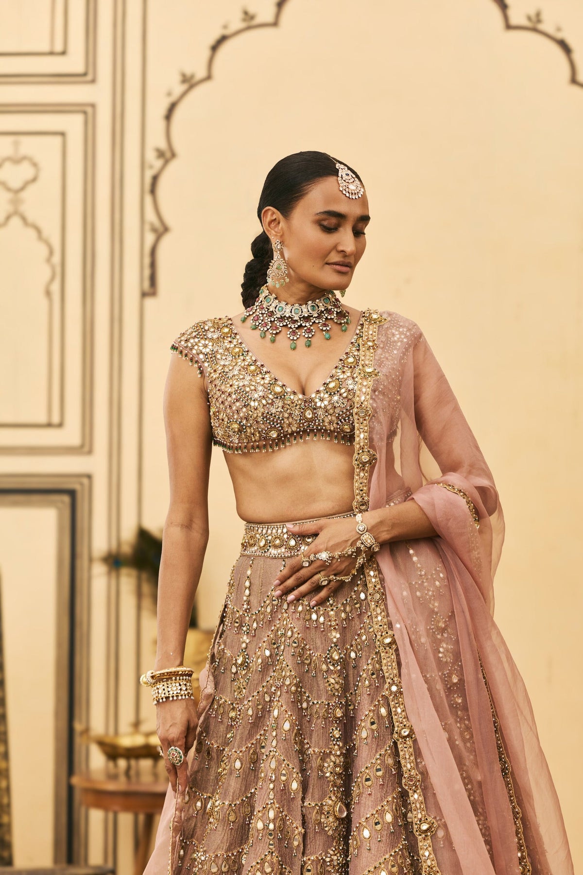 Raani Haar Tissue Lehenga Set by ITRH