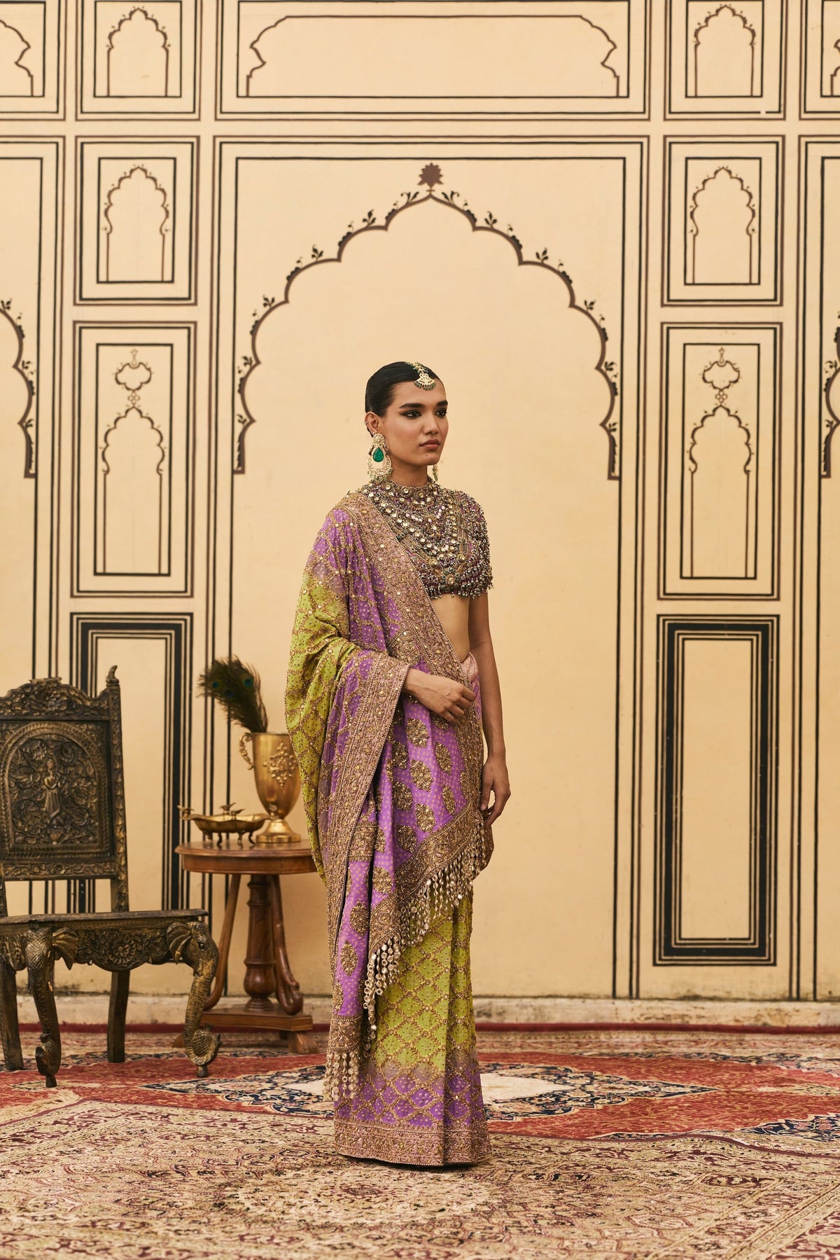 Ranga Ombre Georgette Saree Set by ITRH