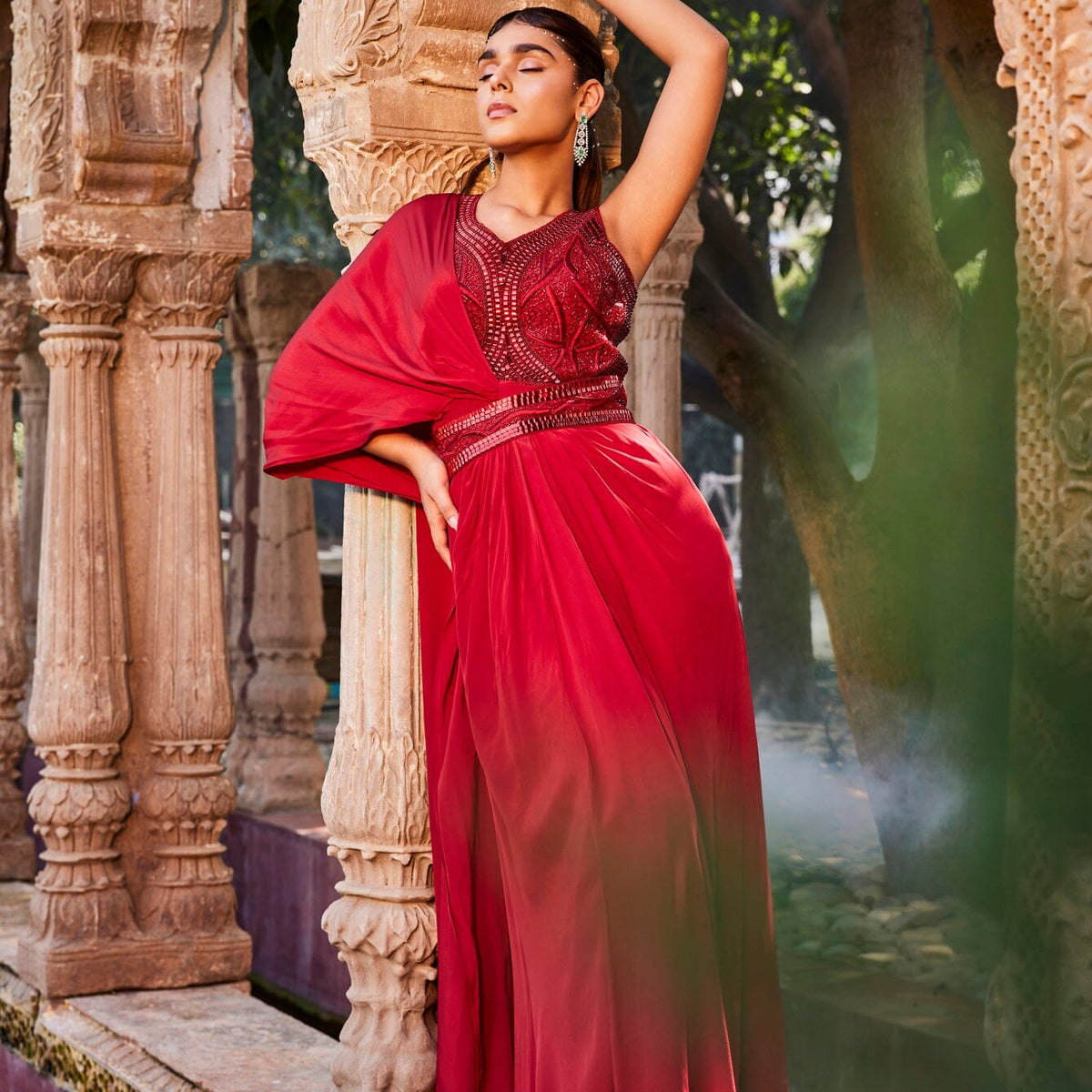 Priyanka Saree Drape – shopnavaa